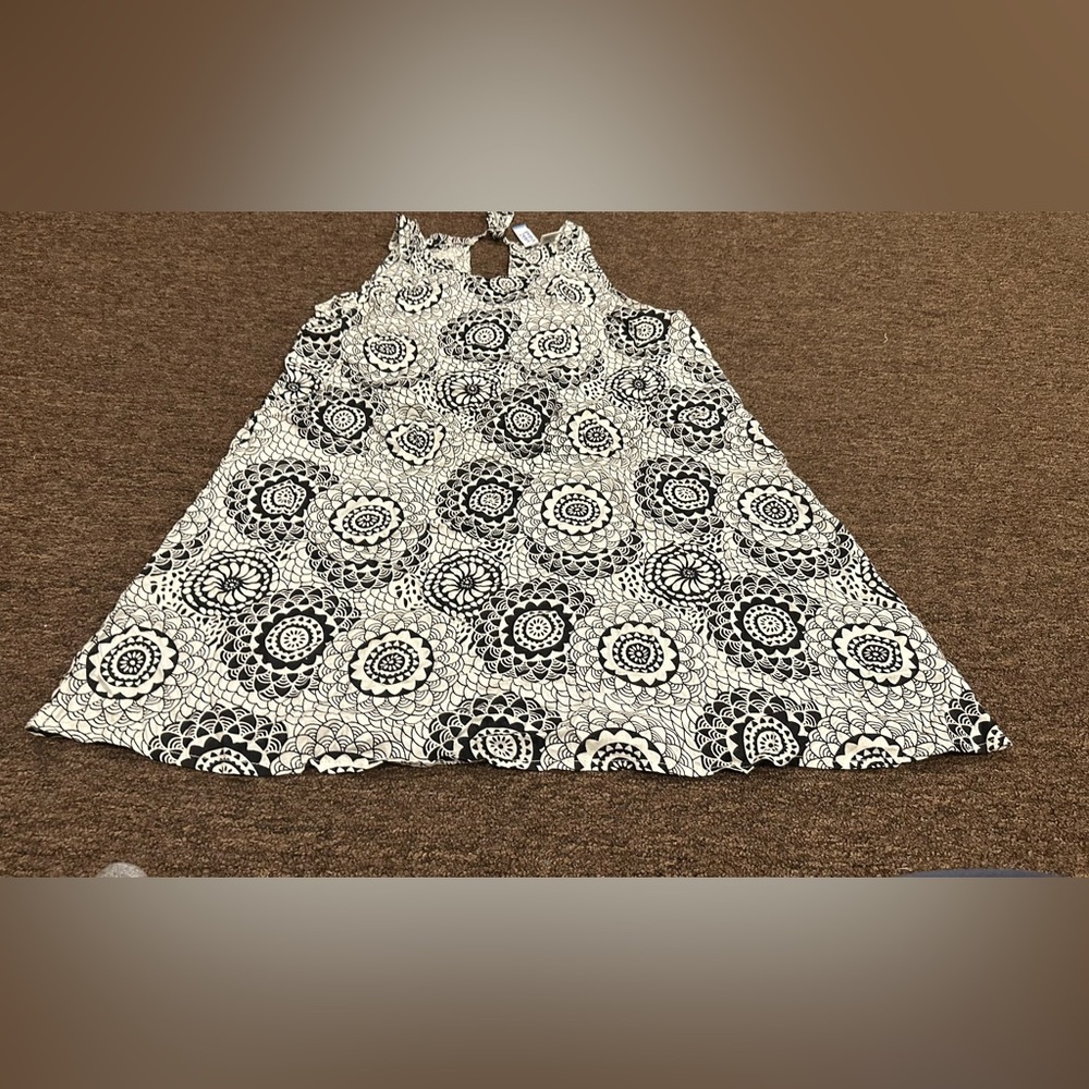 EuccWomens Iskand Beach M Stylish Black White Summer pool beach Dress coverup